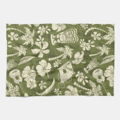 Makapuu Beach Hawaiian Batik Serviette de cuisine (Horizontal)