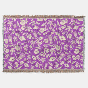 Makapuu Beach Hawaiian Batik Throw Blankets Deken
