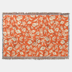 Makapuu Beach Hawaiian Batik Throw Blankets Deken