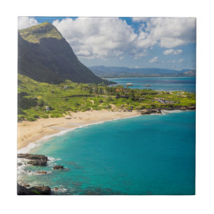 Makapuu Beach Kustlijn Tegeltje