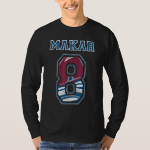 Makar 8 Het Kind Colorado Professionele IJshockey T-shirt