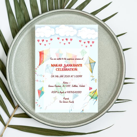 Makar Sankranti Fête Invitation