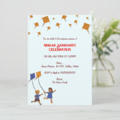 Makar Sankranti Fête Invitation (Debout devant)