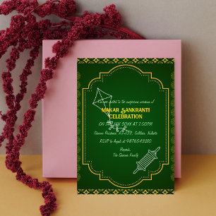 Makar Sankranti Uitnodiging viering