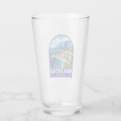 Makarska Croatia Travel Art Embleem Glas (Achterkant)