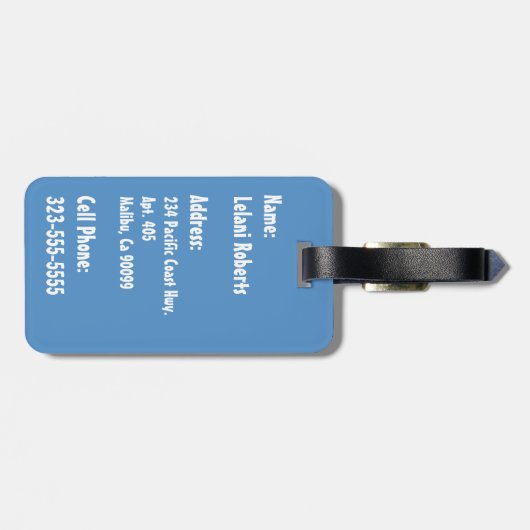 Makauwahi Cave Palm Trees, Kauai, Hawaii Bagagelabel (Achterkant horizontaal)