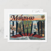 Makawao, Hawaii - Grote letterscènes Briefkaart (Voorkant / Achterkant)