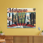 Makawao, Hawaii - Grote letterscènes Canvas Afdruk (Insitu (Woonkamer))