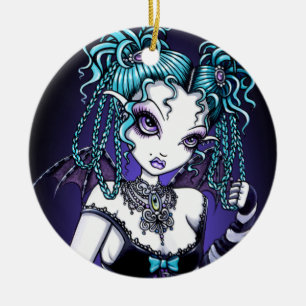 "Makayla" Gothic Couture Fairy Ornaments Keramisch Ornament
