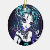"Makayla" Gothic Couture Fairy Ornaments Keramisch Ornament (Links)