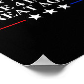 Make 4 Inches Great Again, American Litical Quote  Poster (Hoek)