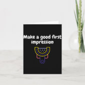 Make A Good First Impression Dental Funny Kaart (Voorkant)