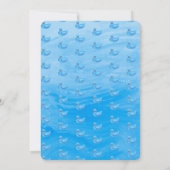 Make a Splash Rubber Duck 1st Birthday Invitation Kaart (Achterkant)