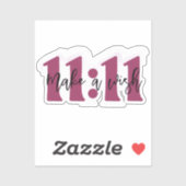 “Make a Wish 11:11 Sticker – Manifest Your Dreams” (Feuille)