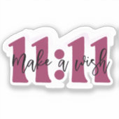 “Make a Wish 11:11 Sticker – Manifest Your Dreams” (Recto)