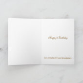 Make a Wish Custom Text Dandelion Kaart (Binnen)