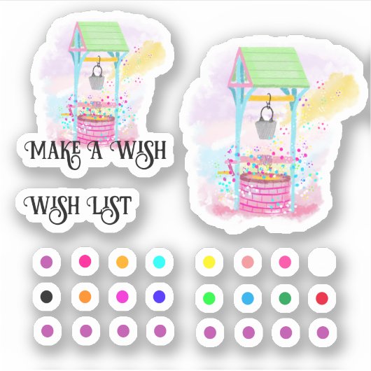 make a wish sticker (Voorkant)