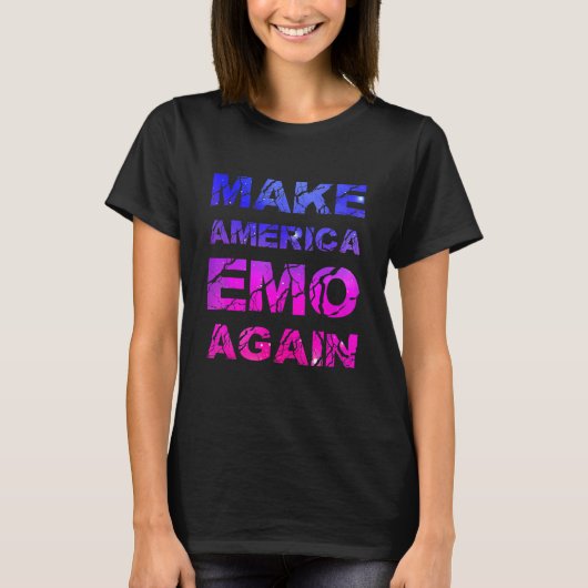Make America Emo Again   Pastel Goth T-shirt (Voorkant)