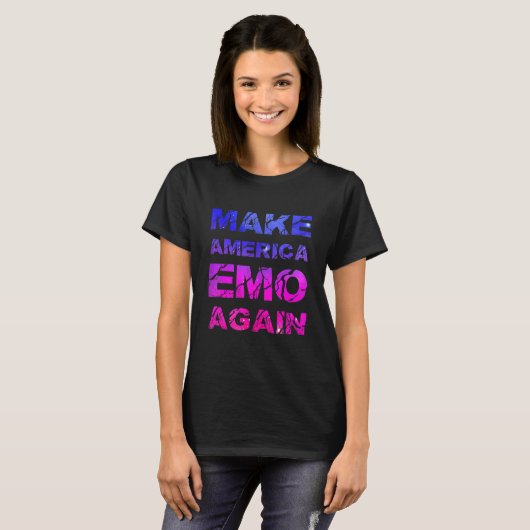 Make America Emo Again Pastel Goth T-shirt (Voorkant volledig)