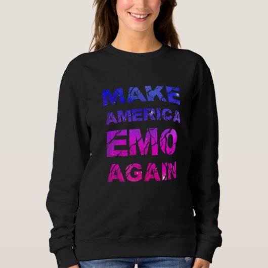 Make America Emo Again  Pastel Goth Trui (Voorkant)