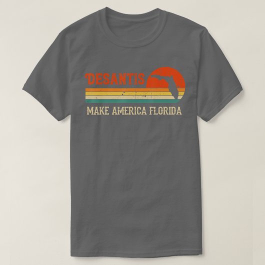 Make America Florida DeSantis 0 El T-shirt (Design voorkant)