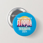 Make America Florida Ron Desantis 2024 Ronde Button 5,7 Cm (Voorkant /achterkant)