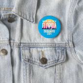 Make America Florida Ron Desantis 2024 Ronde Button 5,7 Cm (In situ)