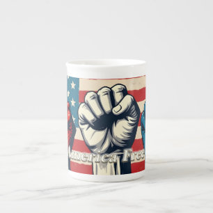 Make America Free Again Kunstwerk Porselein Kop