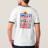 Make America Great ALWAYS - Ringer T-shirt (Achterkant volledig)