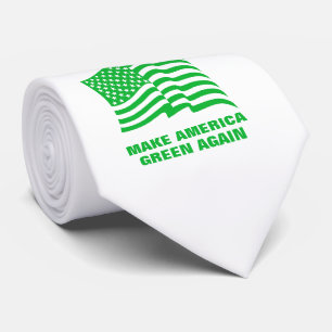 Make America Green Again Klimaatverandering Stropdas