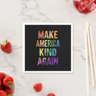 Make America Kind Again Regenboog LGBTQ Gay Servet