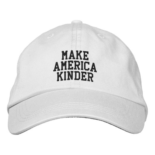 'Make America Kinder'-pet Geborduurde Pet (Voorkant)