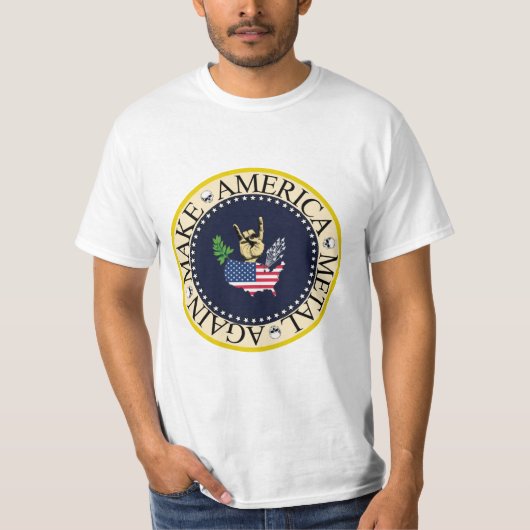 MAKE AMERICA METAL AGAIN T-SHIRT (Voorkant)