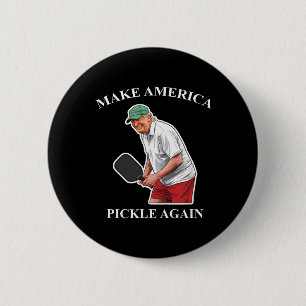 Make America Pickle opnieuw pickleball Donald Trum Ronde Button 5,7 Cm