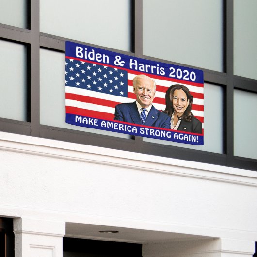 Make America Strong Again beroemd gemaakt door Bid Spandoek (Buitenkant Gebouw)