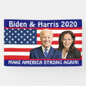 Make America Strong Again beroemd gemaakt door Bid Spandoek (Horizontaal)