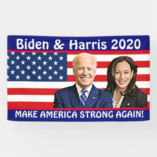 Make America Strong Again beroemd gemaakt door Bid Spandoek (Horizontaal)