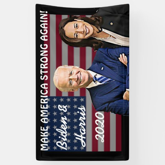 Make America Strong Again Biden en Harris 2020 Spandoek (Verticaal)