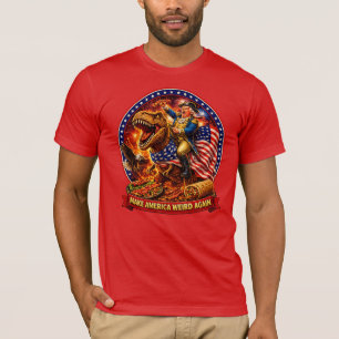 Make America Weird Again Patriottisch T-shirt