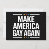 Make American Gay Again Funny Gay Pride Maand Kaart (Voorkant)