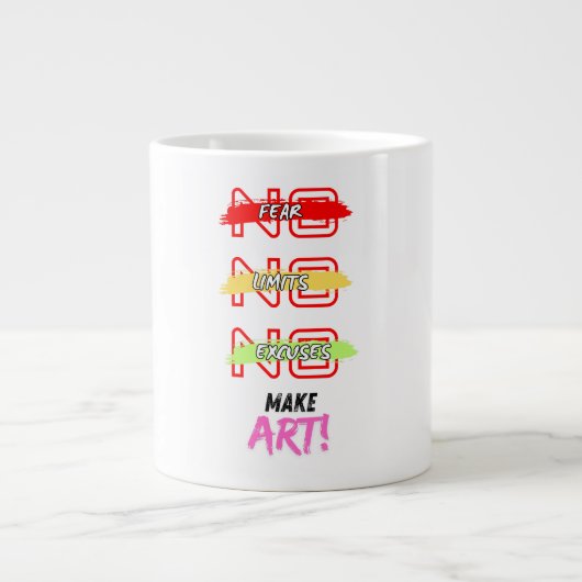 make art mug extra grote beker (Voorkant)