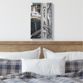 MAKE ART New York Graffiti Street Photography NYC Canvas Afdruk (Insitu (Slaapkamer))