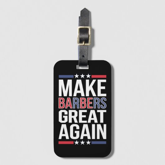 Make Barbers Great Again Barbers voor Trump 2024 Bagagelabel (Voorkant (verticaal))