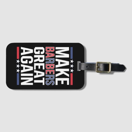 Make Barbers Great Again Barbers voor Trump 2024 Bagagelabel (Voorkant (horizontaal))