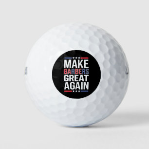 Make Barbers Great Again Barbers voor Trump 2024 Golfballen