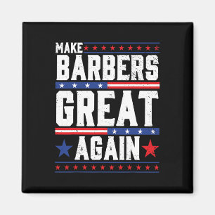 Make Barbers Great Again Barbers voor Trump 2024 Magneet