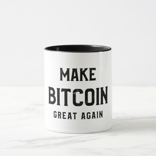 Make Bitcoin great again mug (Centre)