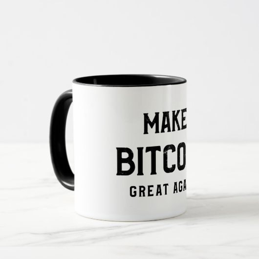 Make Bitcoin great again mug (Devant gauche)