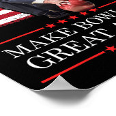 Make Bowling Great Again - Grappige Trump Bowling Poster (Hoek)