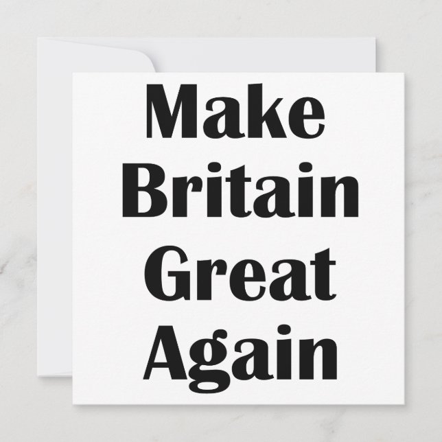 Make Britain Great Again (Voorkant)